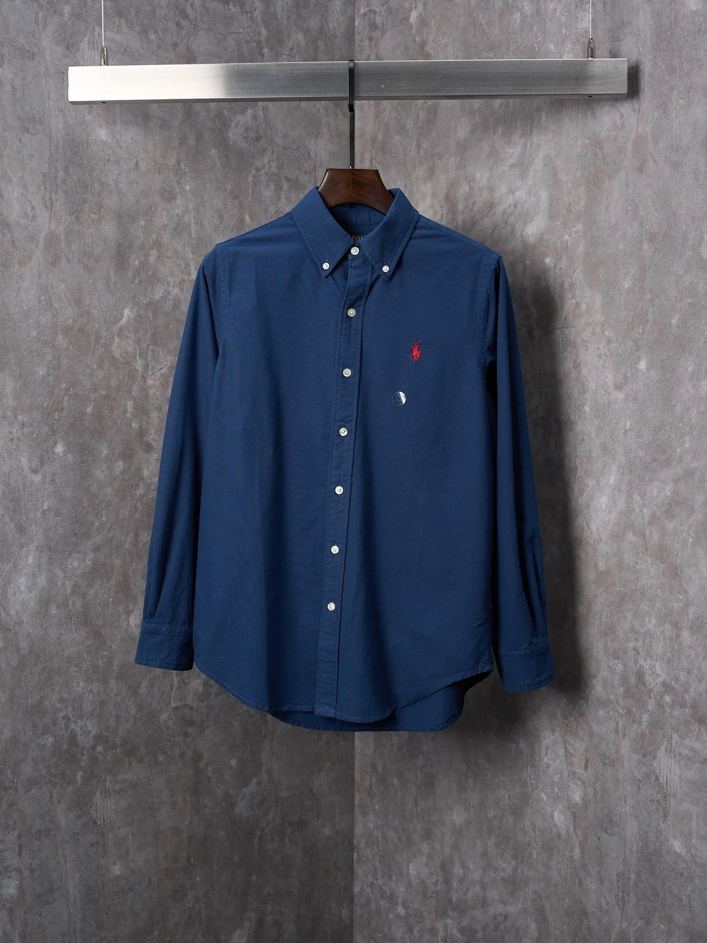 P340 Actual hanging auction】Ralph Lauren/Ralph Lauren couples must-have solid color pony embroidered cotton long-sleeved shirt [Ready stock] XS S M L XL